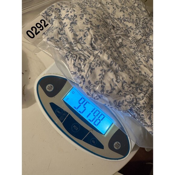 WAYF Dress Women 1X Plus Blue Floral Tonya Smocked Cottagecore 100% Cotton NWOT - Picture 10 of 10